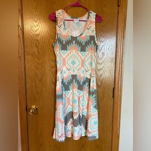 New Lularoe Sleeveless Nicki Dress size M NWT